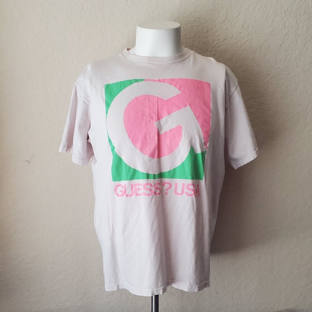 VTG Guess By George Marciano OSFA (XL) Big Logo tshirt